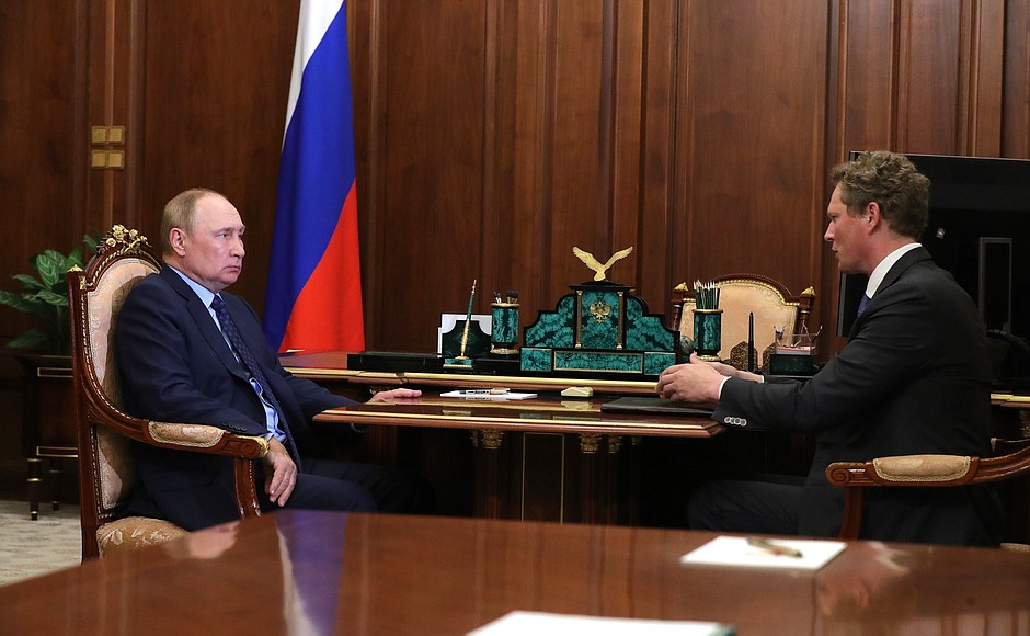 Даниил Егоров подвел итоги налоговых поступлений за первое полугодие на рабочей встрече с президентом России Владимиром Путиным